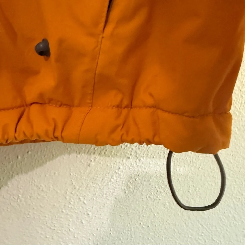 Lands End Marigold Insulated Weatherproof Jacket w/dark blue trim. Sz L.